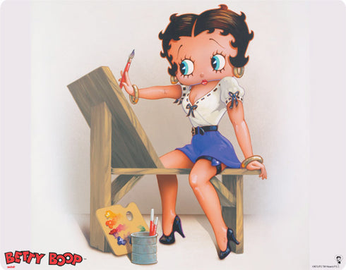 Betty Boop The Artist Xbox 360 Slim (2010) Skin